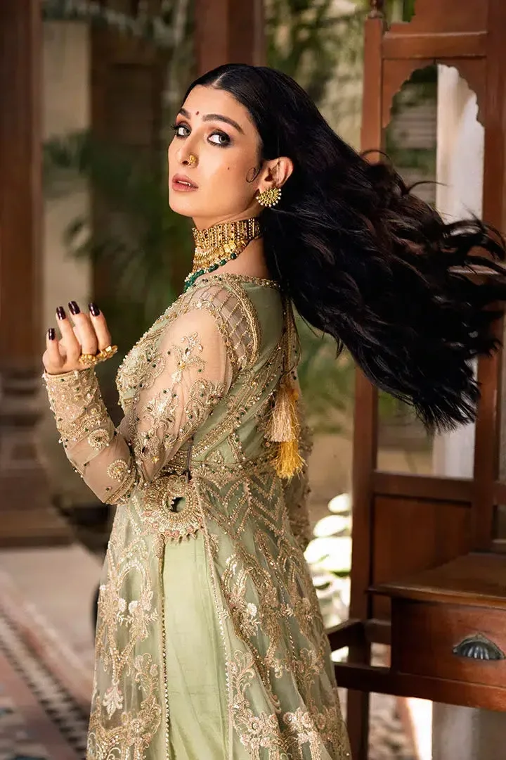 Erum Khan Jahan Wedding 23 Green Viscose – view 3 – Poshaq
