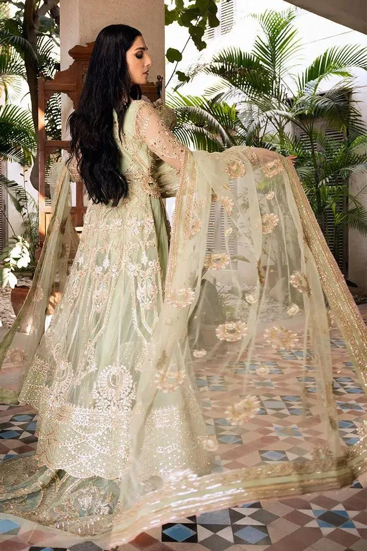Erum Khan Jahan Wedding 23 Green Viscose – view 7 – Poshaq
