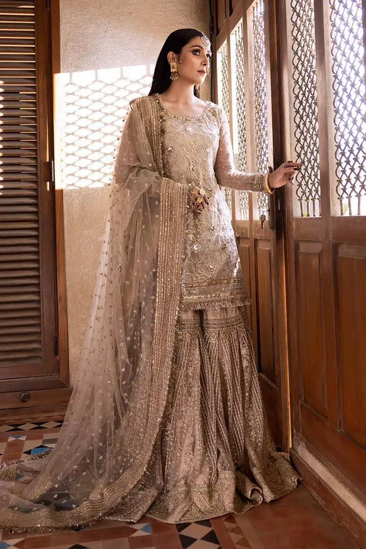 Erum Khan Jahan Wedding 23 Beige Viscose – view 5 – Poshaq