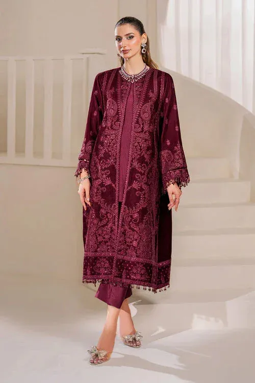 Baroque Velvet 25 Burgundy Velvet – view 1 – Poshaq