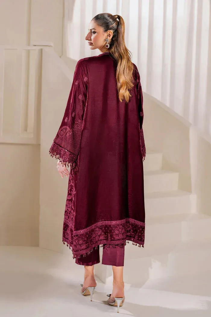 Baroque Velvet 25 Burgundy Velvet – view 3 – Poshaq