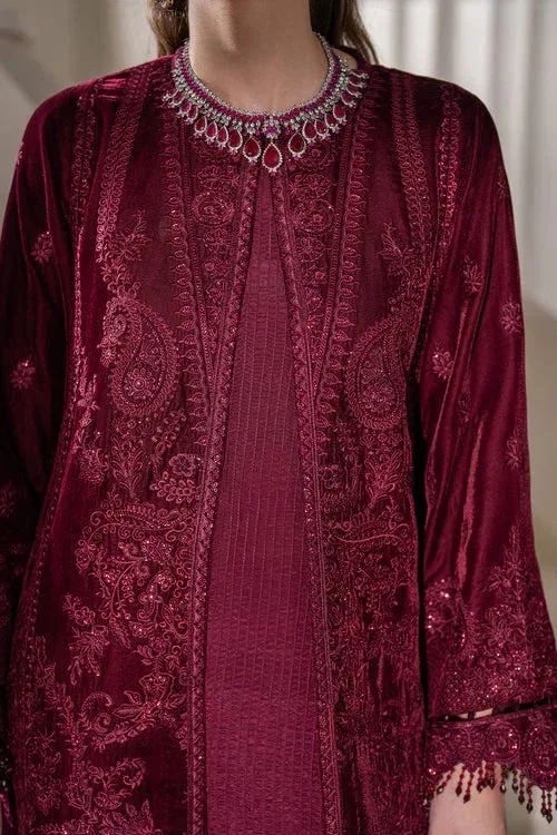 Baroque Velvet 25 Burgundy Velvet – view 6 – Poshaq
