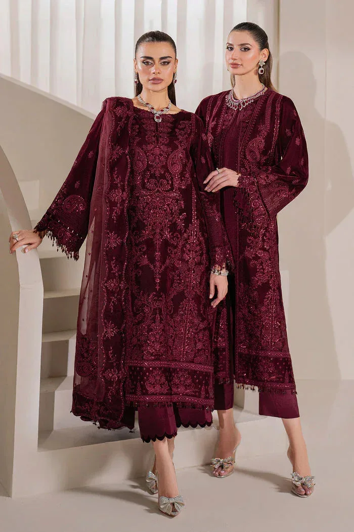 Baroque Velvet 25 Burgundy Velvet – view 7 – Poshaq