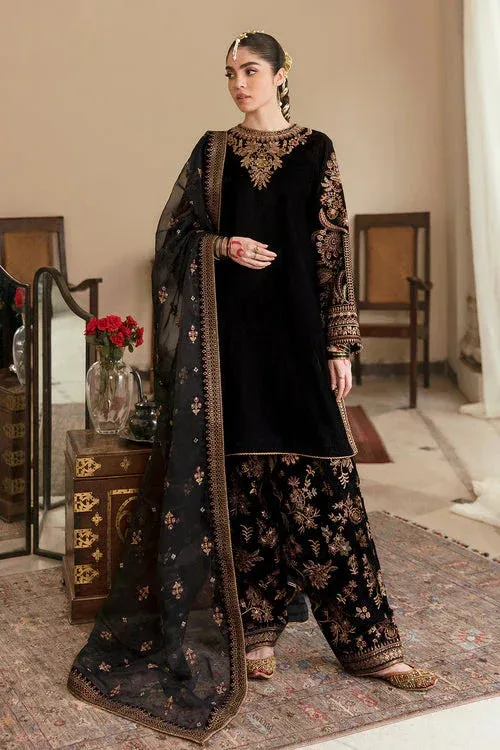 Baroque Velvet 25 Black Organza – view 1 – Poshaq