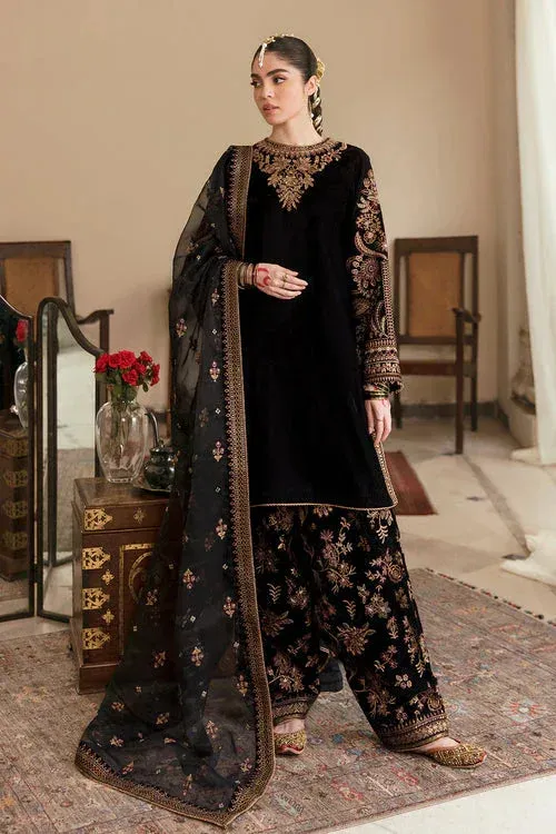 Baroque Velvet 25 Black Organza – view 1 – Poshaq