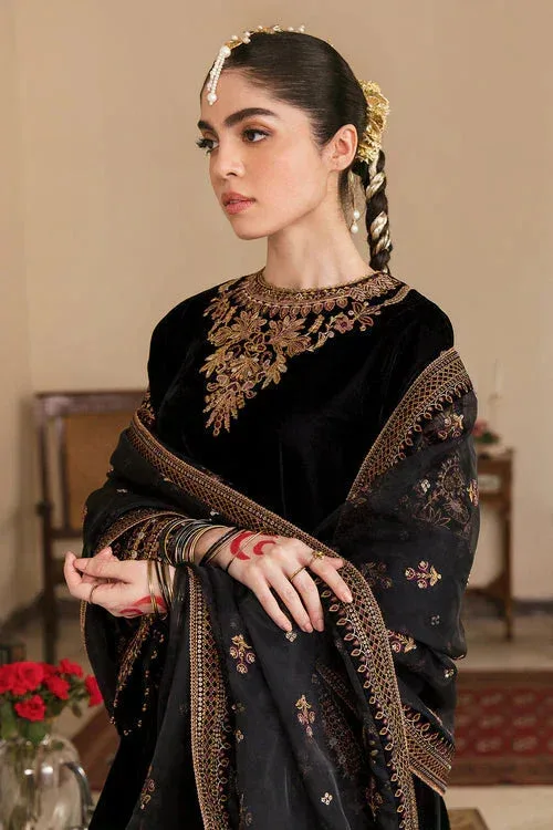 Baroque Velvet 25 Black Organza – view 3 – Poshaq