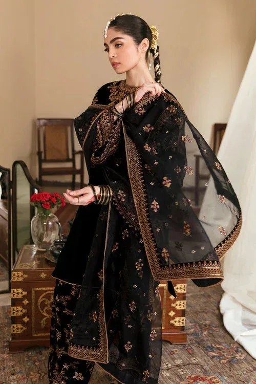 Baroque Velvet 25 Black Organza – view 4 – Poshaq
