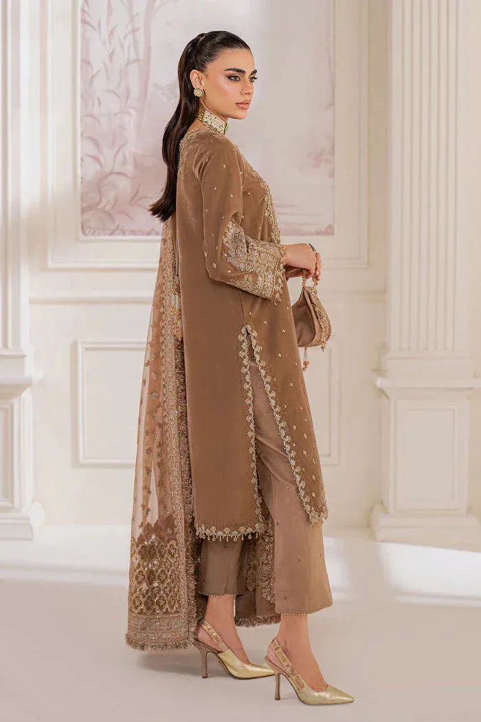 Baroque Velvet 25 Light Brown Chiffon – view 5 – Poshaq