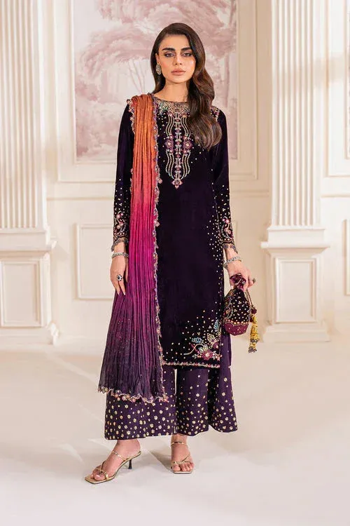 Baroque Velvet 25 Dark Purple Velvet – view 1 – Poshaq