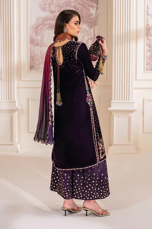 Baroque Velvet 25 Dark Purple Velvet – view 2 – Poshaq