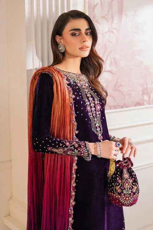 Baroque Velvet 25 Dark Purple Velvet – view 4 – Poshaq