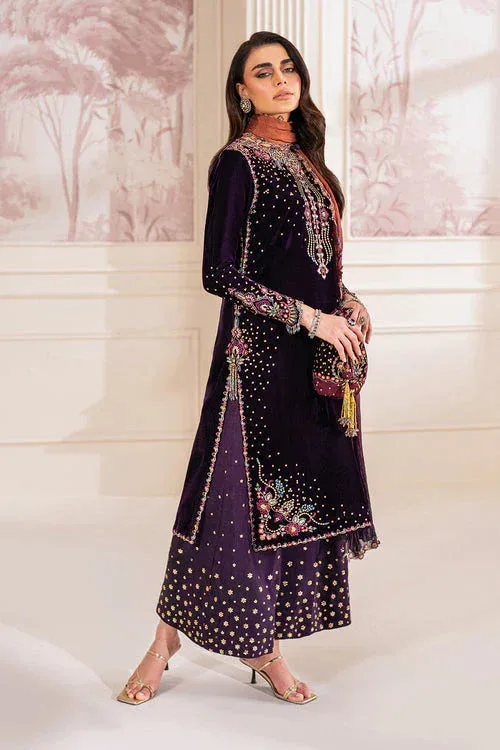 Baroque Velvet 25 Dark Purple Velvet – view 5 – Poshaq