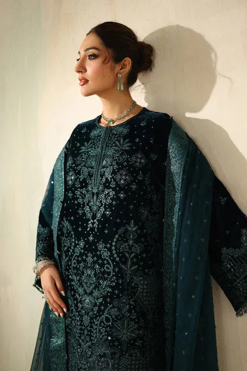 Baroque Velvet 25 Mineral Green Organza – view 5 – Poshaq