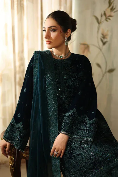 Baroque Velvet 25 Mineral Green Organza – view 6 – Poshaq