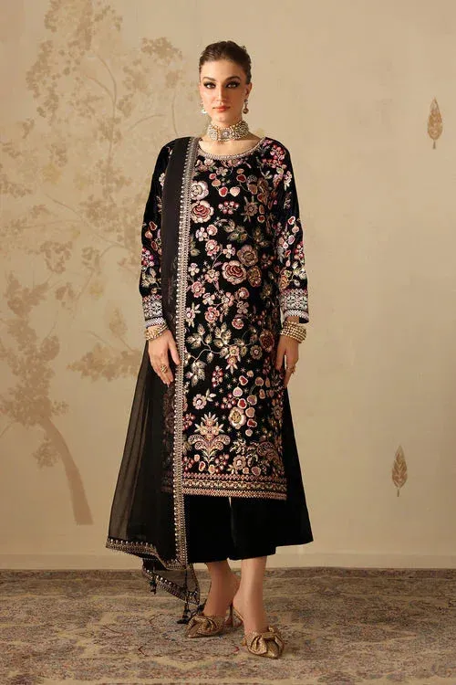 Baroque Velvet 25 Black Organza – view 1 – Poshaq