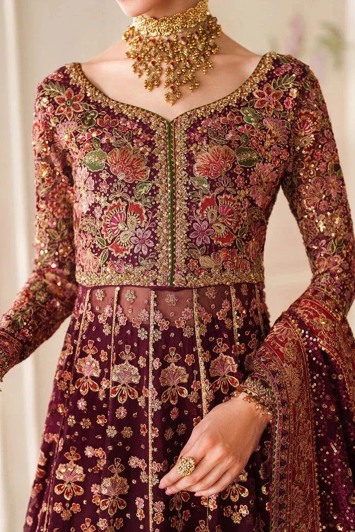 Baroque Chantelle 25 Wine Organza – view 6 – Poshaq