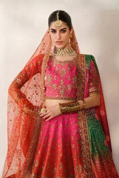 Baroque Chantelle 25 Hot Pink Raw Silk – view 8 – Poshaq