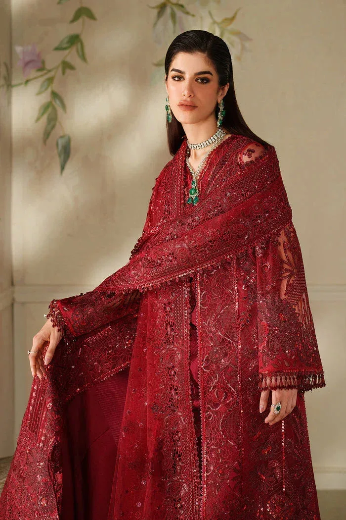 Baroque Chantelle 25 Maroon Organza – view 10 – Poshaq
