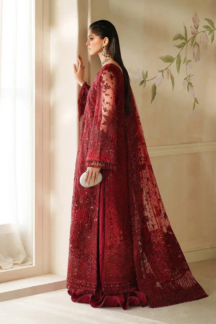 Baroque Chantelle 25 Maroon Organza – view 12 – Poshaq