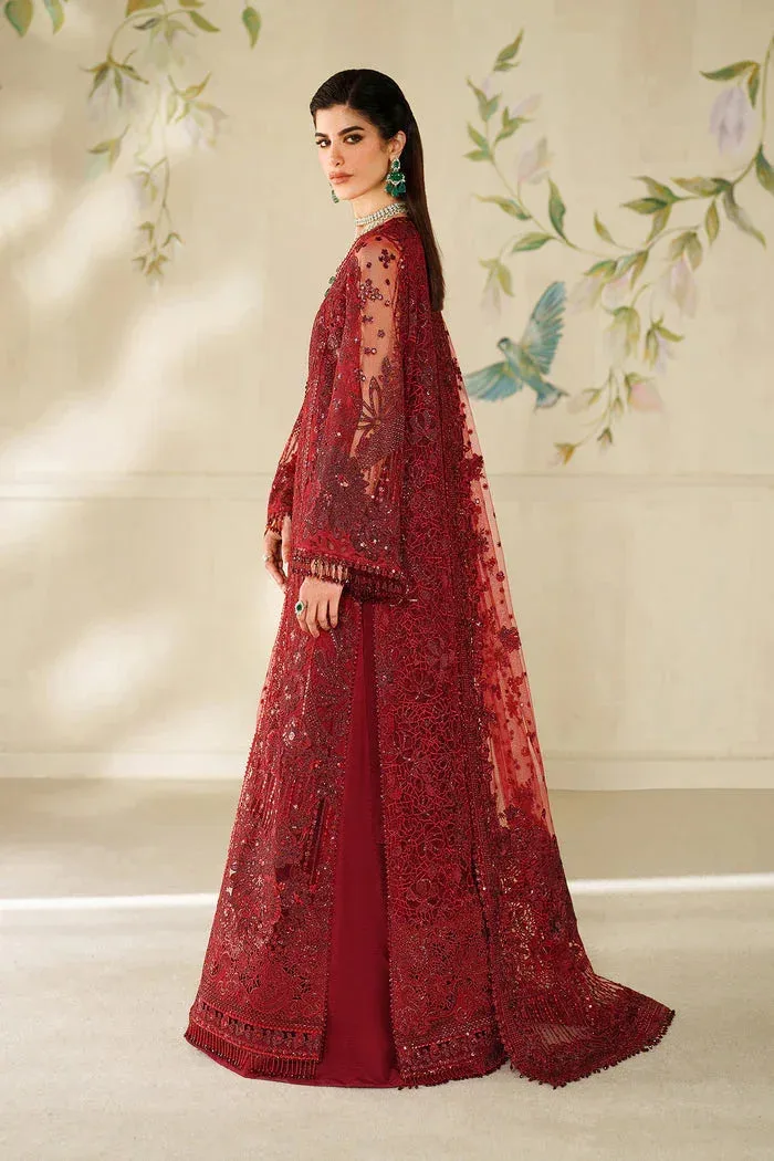Baroque Chantelle 25 Maroon Organza – view 13 – Poshaq