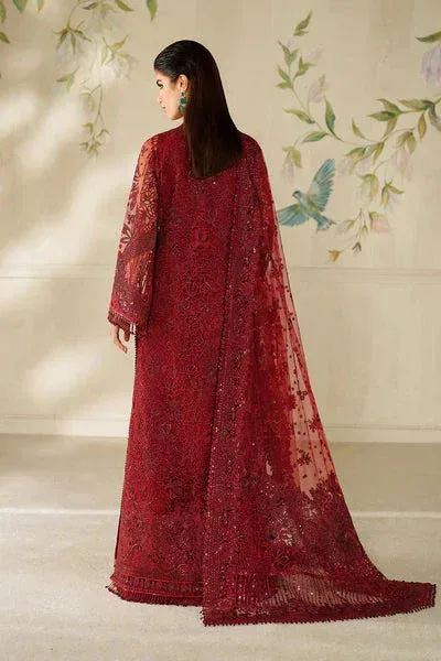 Baroque Chantelle 25 Maroon Organza – view 5 – Poshaq