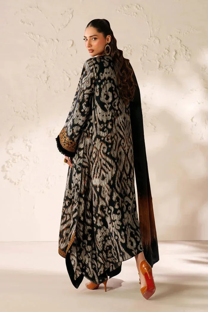 Baroque Luxury Pret 25 Black Organza – view 2 – Poshaq