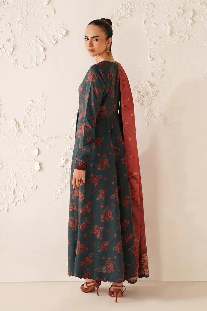Baroque Luxury Pret 25 Slate Grey Viscose – view 2 – Poshaq