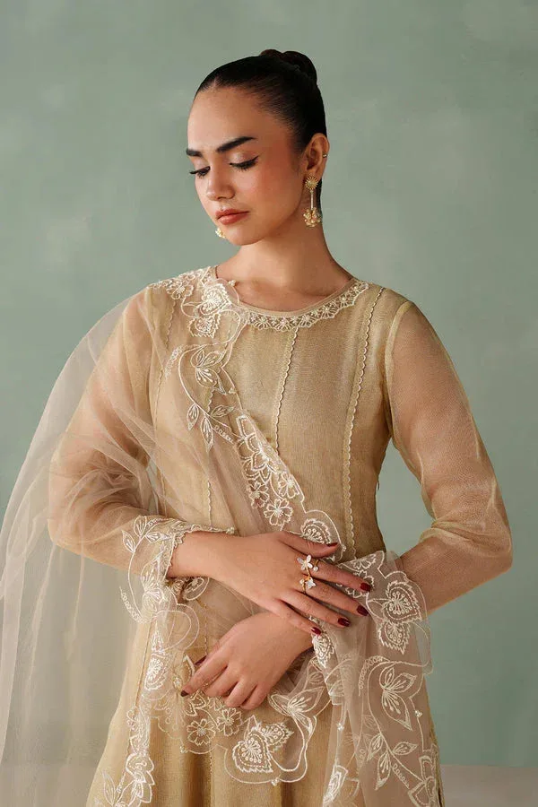 Baroque Luxury Pret 25 Beige Masoori – view 3 – Poshaq