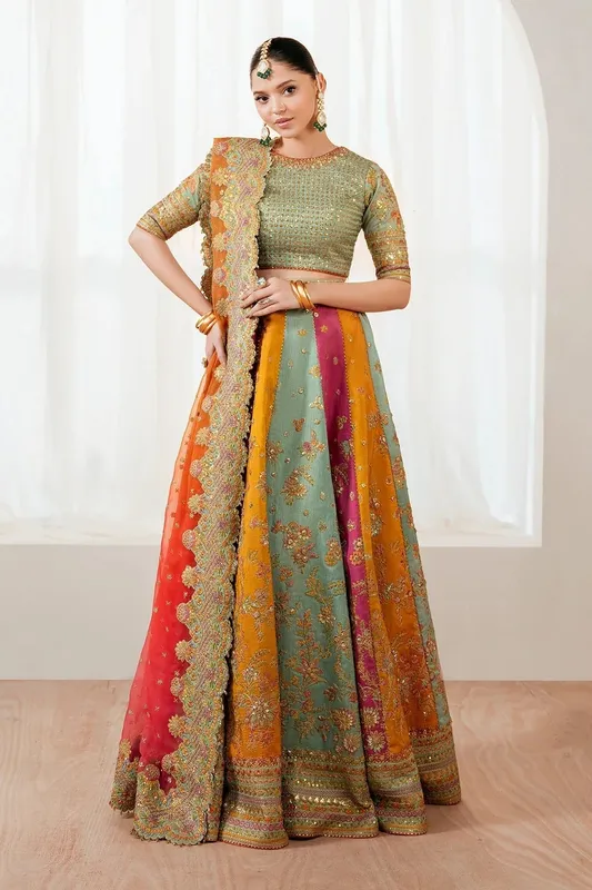 Baroque Formal Collection Multi Raw Silk – view 1 – Poshaq