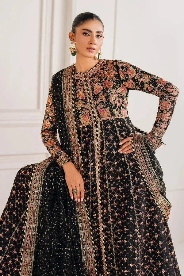 Baroque Formal Collection Black Organza – view 7 – Poshaq
