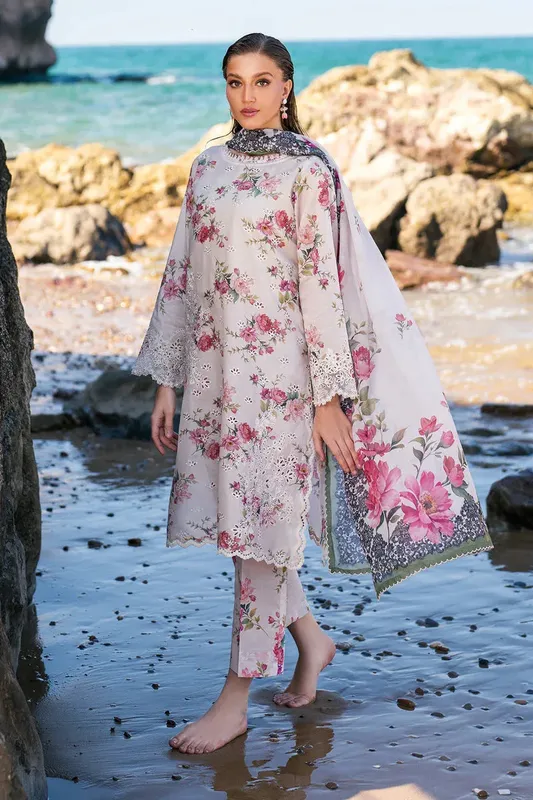 Baroque Luxury Pret 25 Lilac Lawn – view 1 – Poshaq