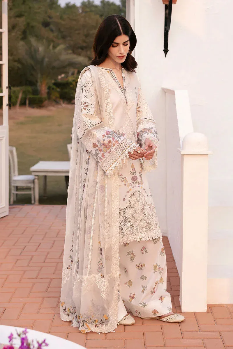 Baroque Eid Lawn 25 Off White Jacquard – view 1 – Poshaq