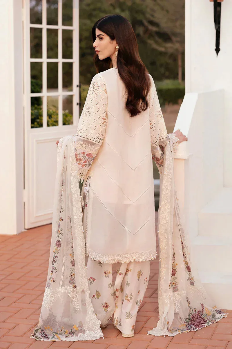 Baroque Eid Lawn 25 Off White Jacquard – view 2 – Poshaq