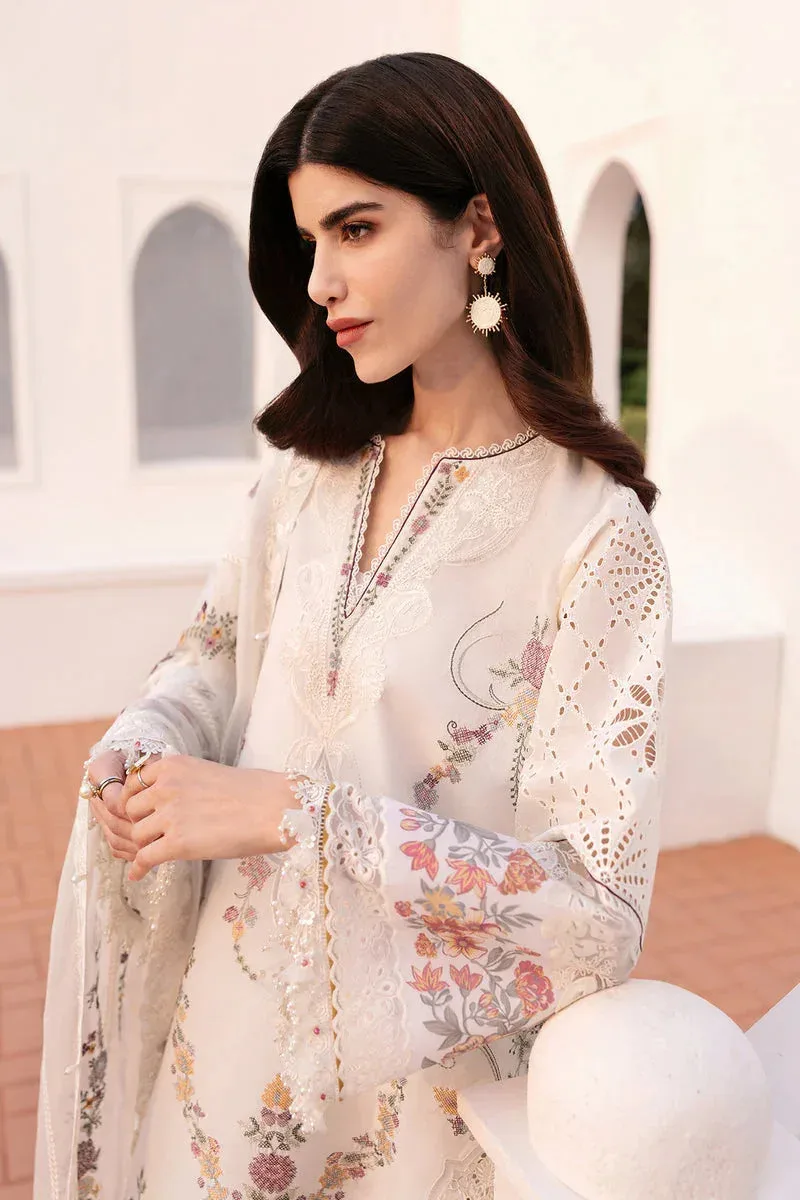 Baroque Eid Lawn 25 Off White Jacquard – view 5 – Poshaq