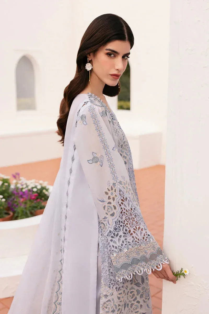 Baroque Eid Lawn 25 Off White Jacquard – view 5 – Poshaq