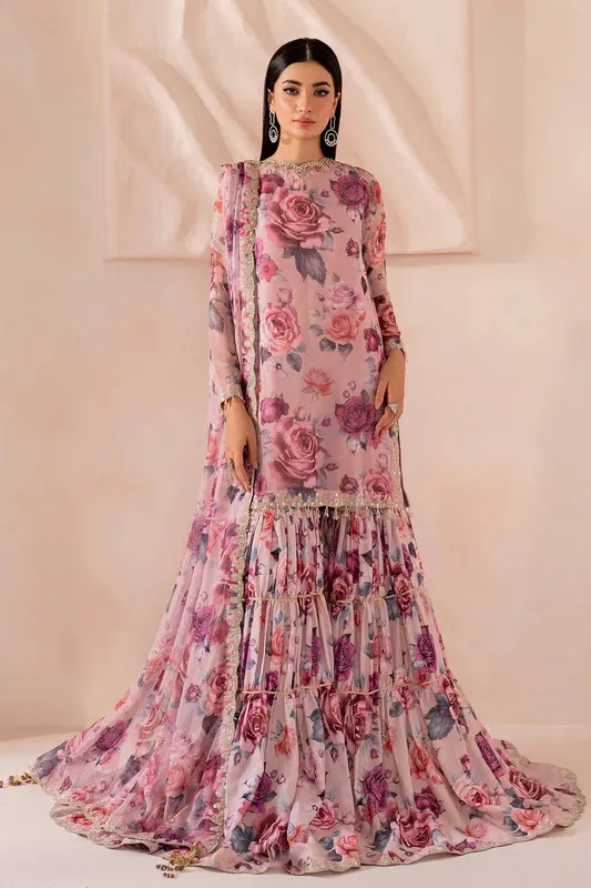 Baroque Formal Collection Pink Organza – view 1 – Poshaq