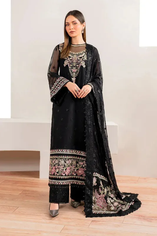 Baroque Velvet Formals Black Organza – view 1 – Poshaq