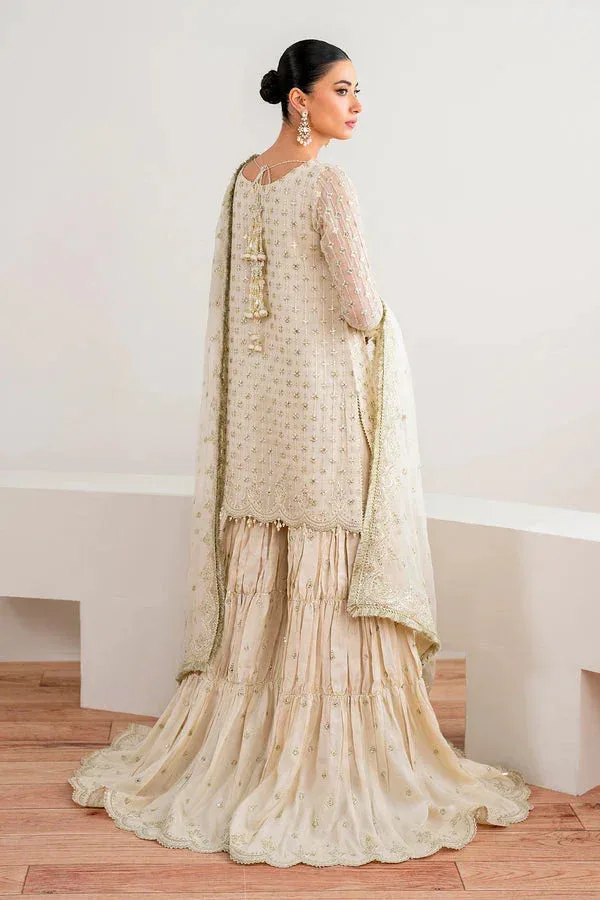 Baroque Velvet Formals Ivory Chiffon – view 2 – Poshaq