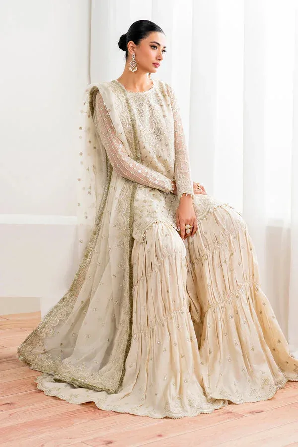 Baroque Velvet Formals Ivory Chiffon – view 6 – Poshaq