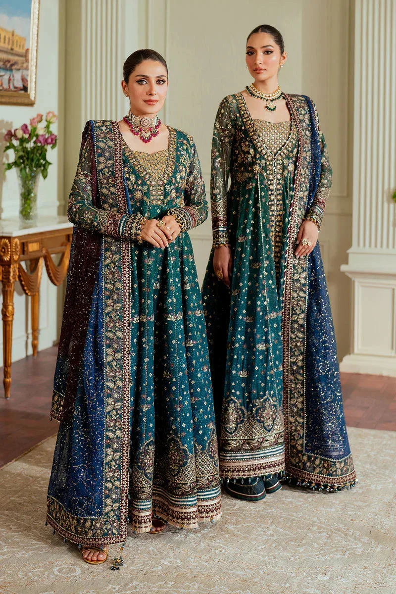 Baroque Chantelle 24 Teal Organza – view 1 – Poshaq