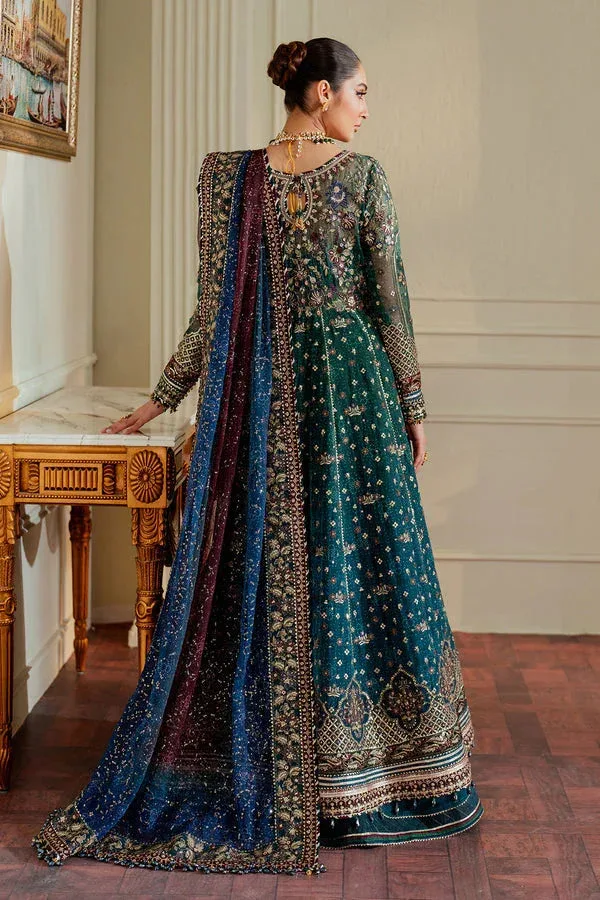 Baroque Chantelle 24 Teal Organza – view 5 – Poshaq