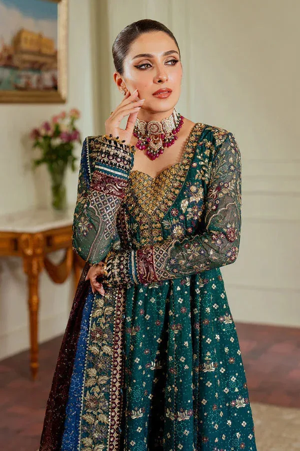 Baroque Chantelle 24 Teal Organza – view 6 – Poshaq