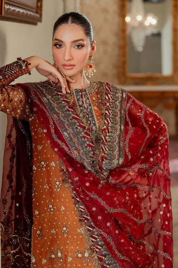 Baroque Chantelle 24 Burnt Orange Organza – view 17 – Poshaq