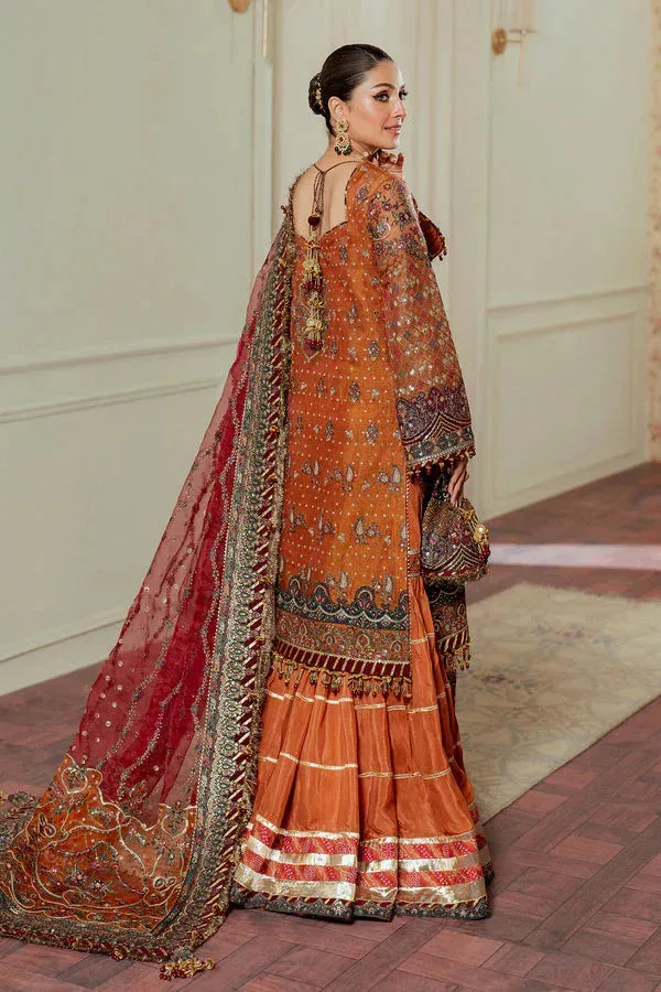 Baroque Chantelle 24 Burnt Orange Organza – view 3 – Poshaq