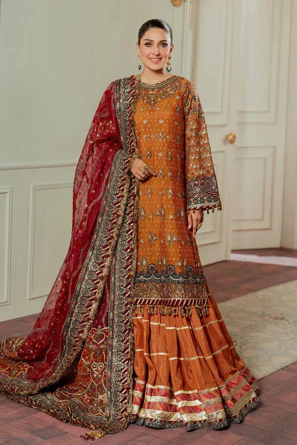 Baroque Chantelle 24 Burnt Orange Organza – view 6 – Poshaq