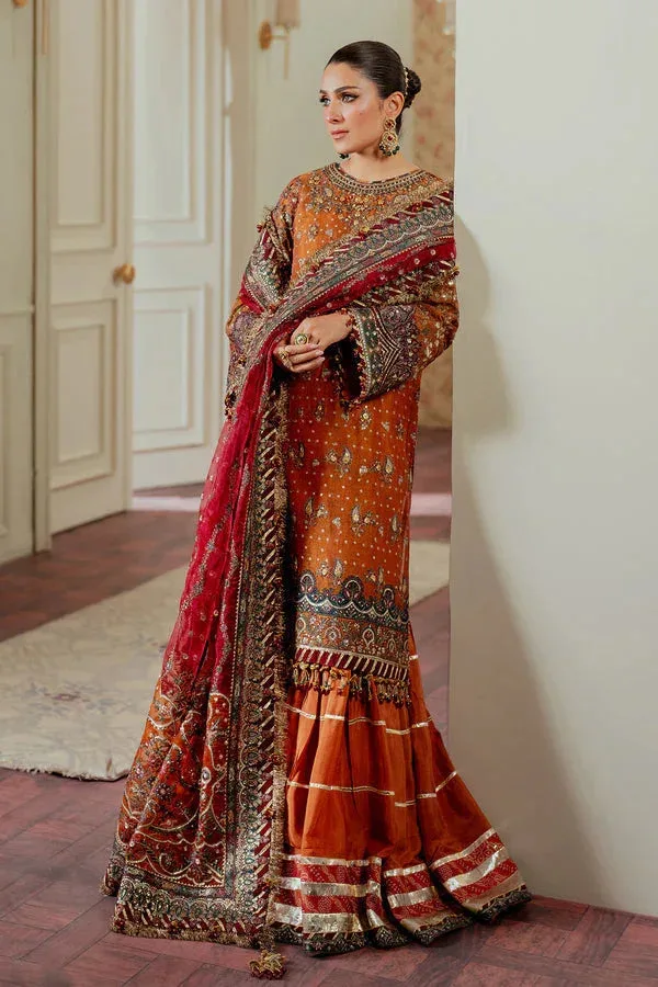 Baroque Chantelle 24 Burnt Orange Organza – view 7 – Poshaq