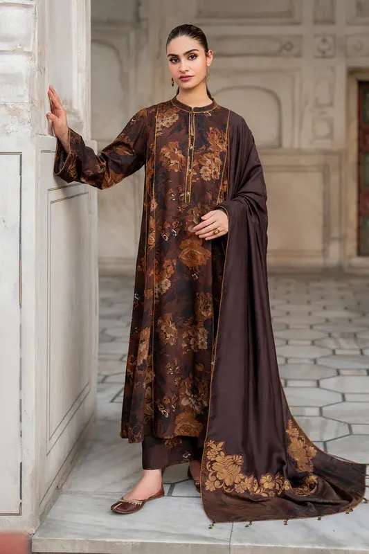 Baroque Luxury Pret 24 Rich Bowen Viscose – view 1 – Poshaq