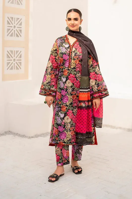 Baroque Luxury Pret 24 Purple Silk – view 1 – Poshaq