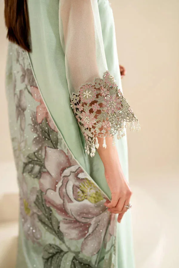 Baroque Luxury Pret 24 Green Chiffon – view 3 – Poshaq