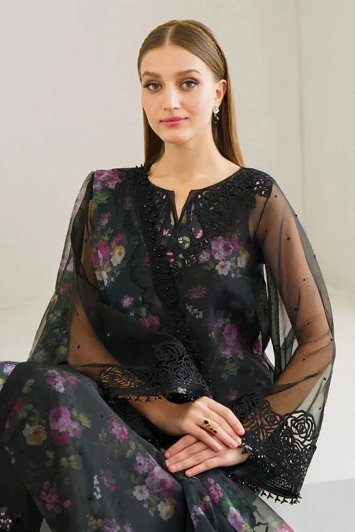 Baroque Luxury Formals 24 Black Organza – view 4 – Poshaq